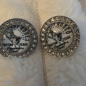 Houston Bling Rodeo Cowboy Club Earrings